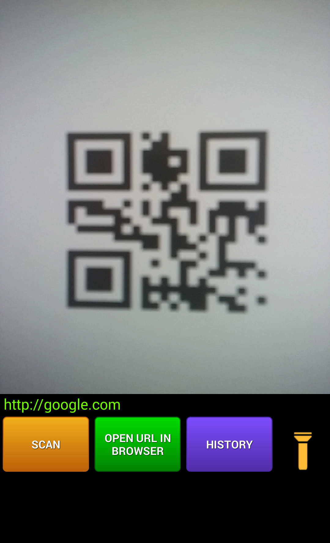 Android application QR Code Scanner screenshort