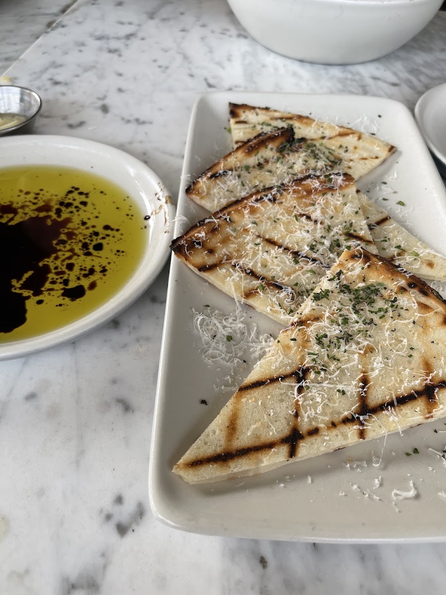 Gf bread with oil and vinegar or butter