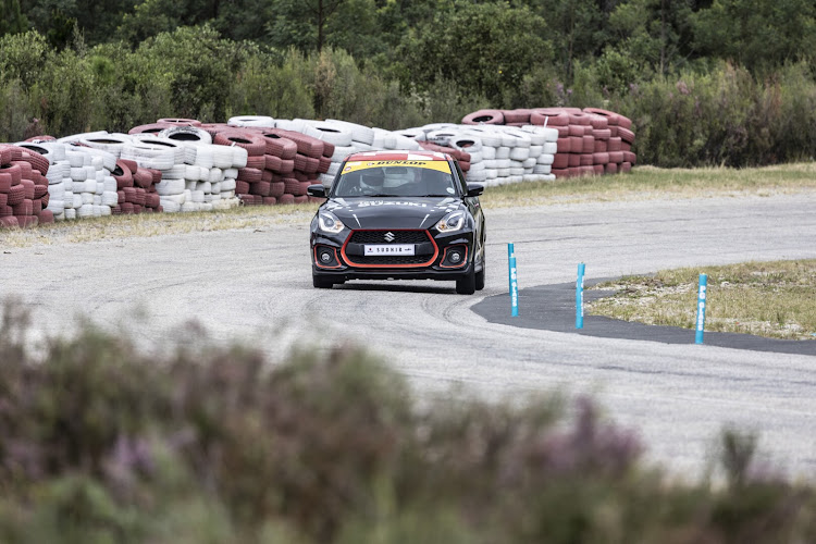 Its low kerb weight (970kg) and agile handling should make a Swift Sport a delight through the course's tighter corners.