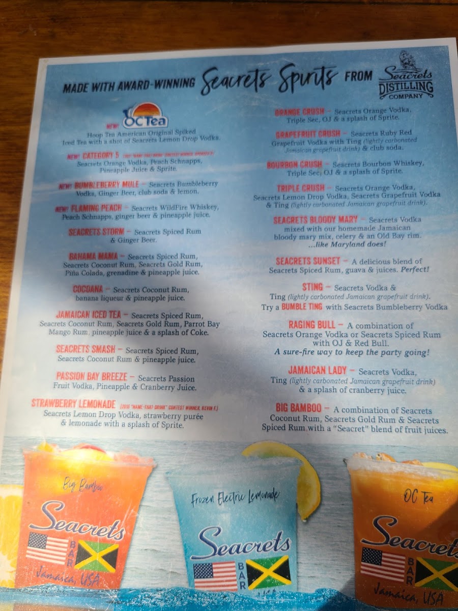 Drink Menu