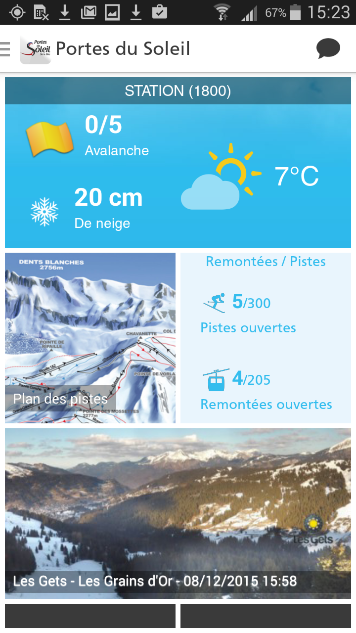 Android application Portes du Soleil Winter screenshort