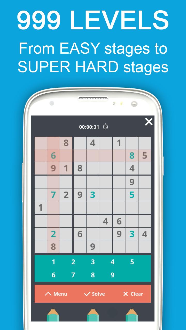 Android application Sudoku Classic Flat screenshort