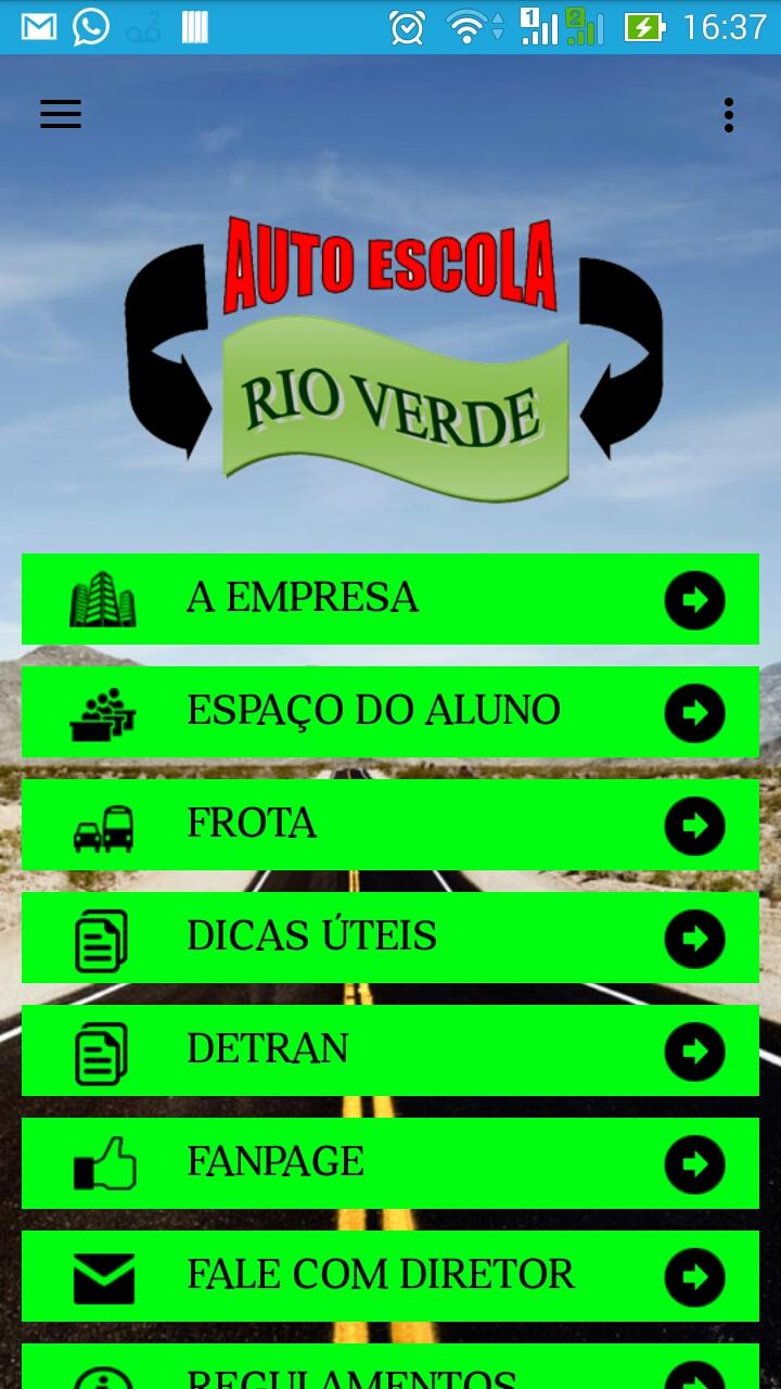 Android application Autoescola Rio Verde screenshort
