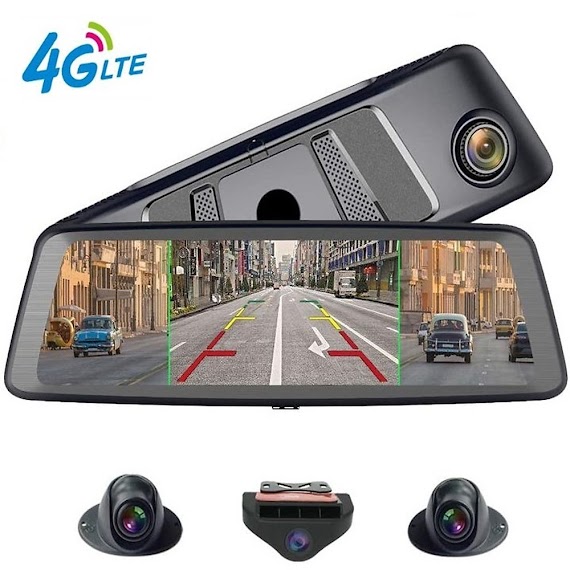 Camera hành trình cao cấp Whexune K950 tích hợp 4 camera, Android 5.1 Wifi 3G/4G GPS - Màn hình cảm ứng: LCD IPS 10 inch - Ram: 2GB, Rom: 32GB - Hàng Nhập Khẩu
