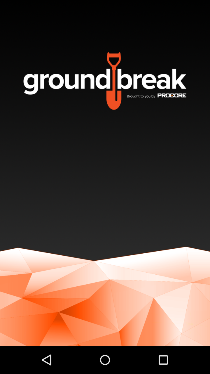 Android application Groundbreak 2016 screenshort