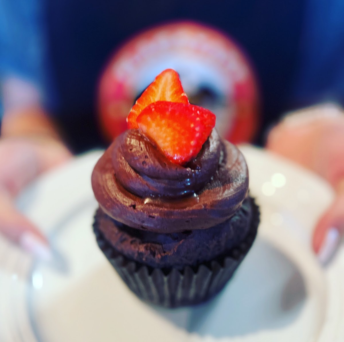 Gluten-free double chocolate cupcake yum!