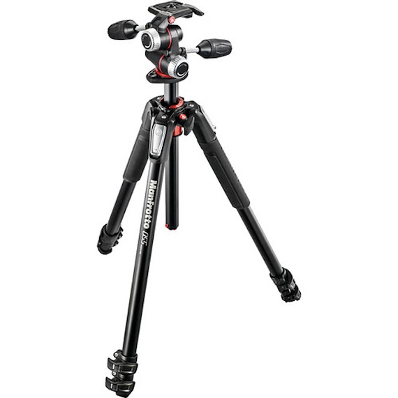 Bộ Chân Máy Ảnh Manfrotto 055 Alu 3-S Kit 3w Head - Chính hãng