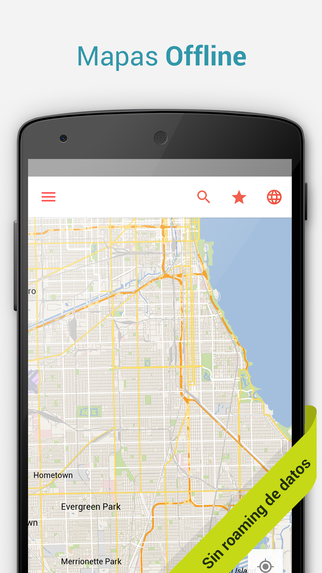 Android application Chicago Offline City Map screenshort