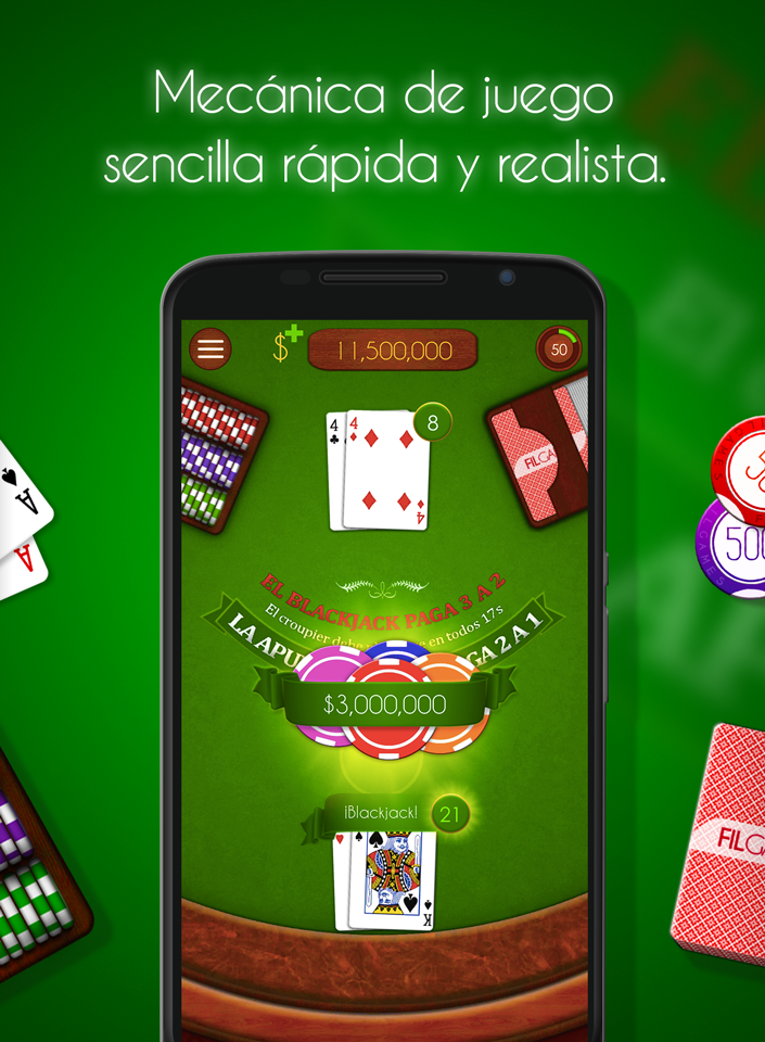 Android application Blackjack! ♠️ Free Black Jack Casino Card Game screenshort