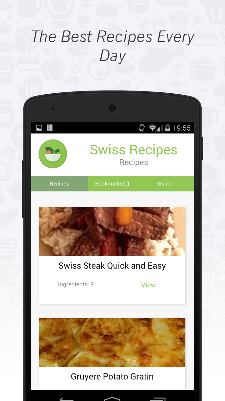 Android application Swiss Cuisine: Recipes screenshort