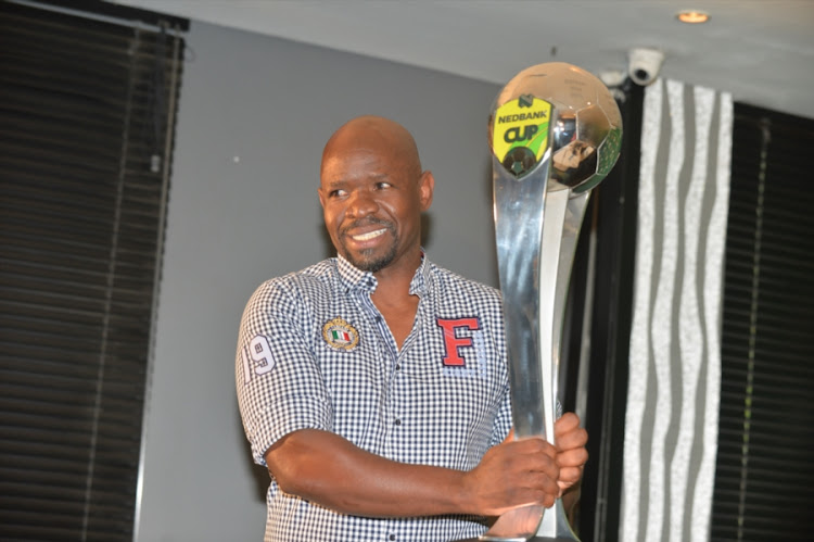 Kaizer Chiefs coach Steve Komphela during the Kaizer Chiefs Press Conference at PSL Offices on February 08, 2018 in Johannesburg, South Africa.