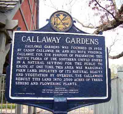 Callaway Gardens was founded in 1952 by Cason Callaway, Sr. and his wife Virginia Callaway, for the purpose of preserving the native flora of the southern United Sates in a natural setting for the...