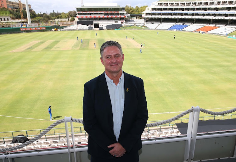 Jacques Faul during the CSA media briefing at Newlands Cricket Ground on December 14, 2019 in Cape Town, South Africa.