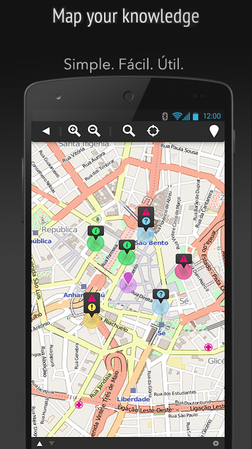 Android application InfoOus screenshort
