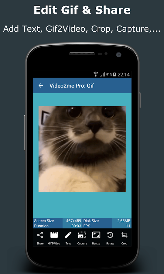   Video2me Pro: Video, GIF Maker- 스크린샷 