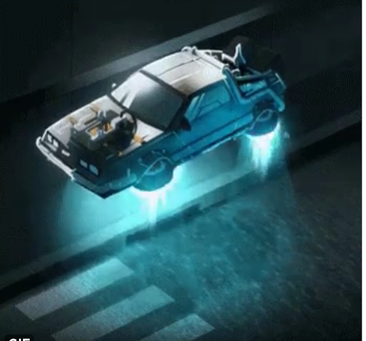 Musk's tweet showed an animation of the flying DeLorean from Back to the Future 2.