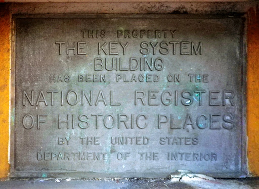 This Property The Key System Building has been placed on the National Register of Historic Places by the United States Department of the Interior. Image by LocalWiki contributors from Key_System_Building.