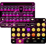 Neon Star Emoji iKeyboard Apk