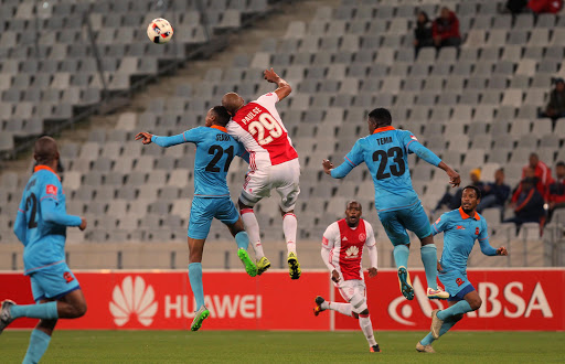 Nathan Paulse of Ajax during the Absa Premiership match between Ajax Cape Town and Polokwane City at Cape Town Stadium on September 20, 2016 in Cape Town, South Africa.