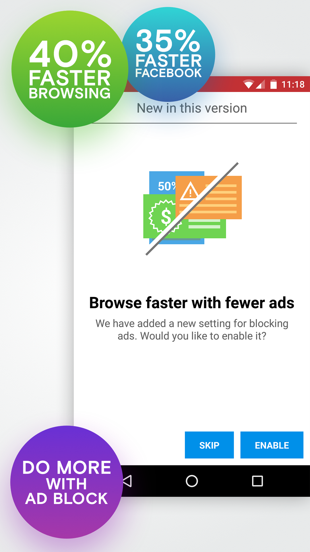Android application Opera Mini - fast web browser screenshort