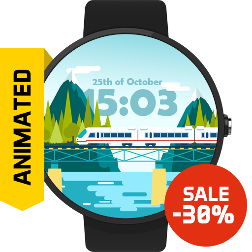 Train Animated Watch Face FWF
