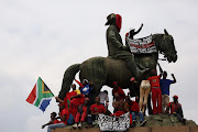 Thousands took to the streets of Pretoria during a National Day of Action by opposition parties on April 12 ,2017, calling for President Jacob Zuma to step down. The march started at Church Square and proceeded to the Union Buildings.