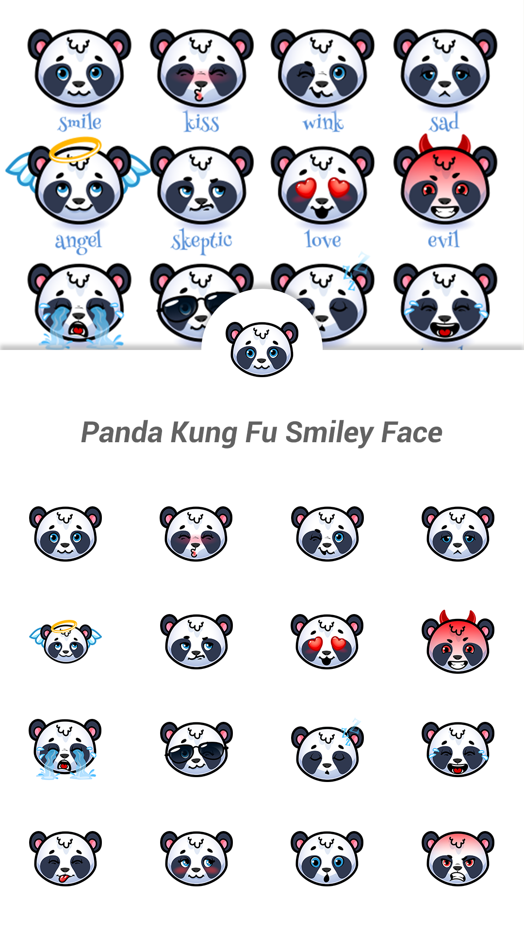Android application Panda Fighting Smiley Face screenshort