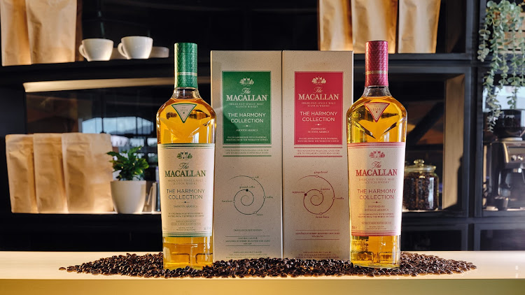 The Macallan's Harmony II Collection includes two limited-edition, single-malt whiskies with distinct coffee notes: Smooth Arabica and Inspired By Intense Arabica.