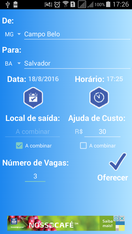 Android application CaronAÊ! screenshort
