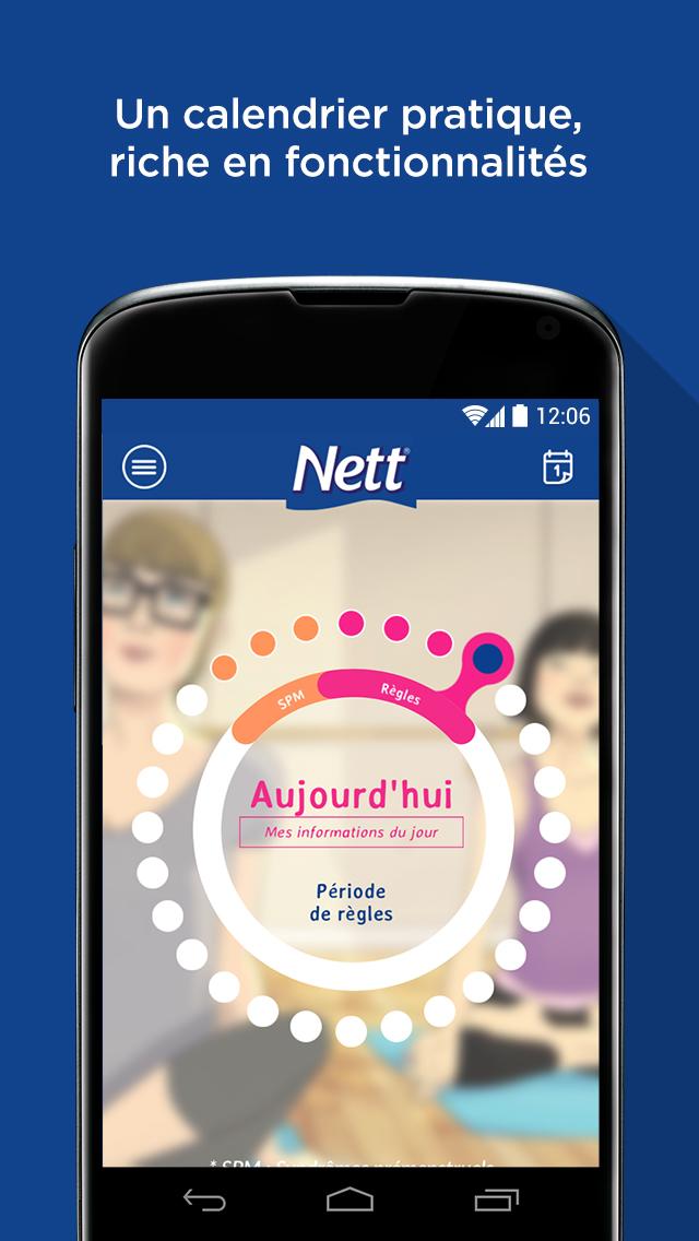 Android application Calendrier des règles NETT ® screenshort