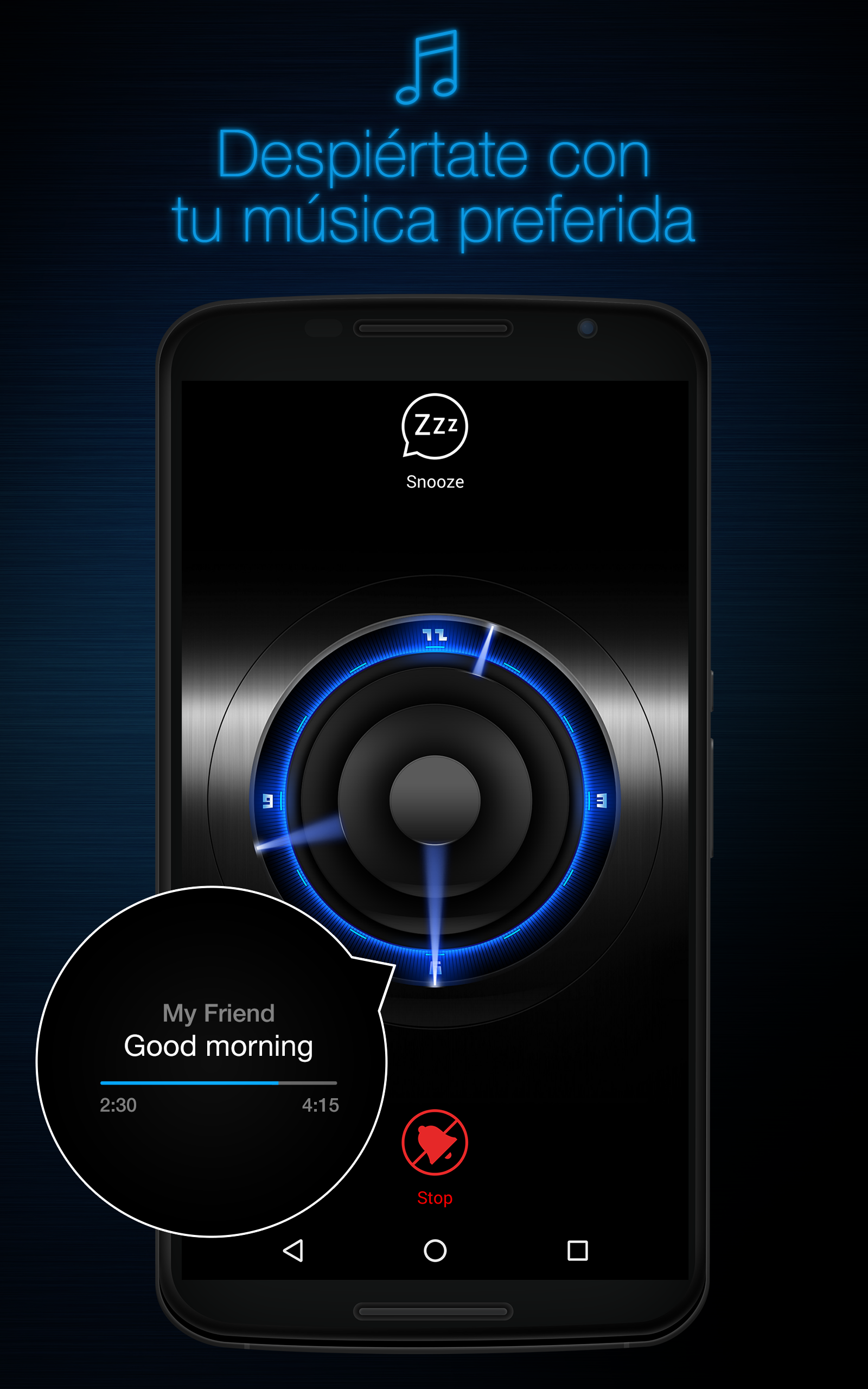 Android application My Alarm Clock screenshort