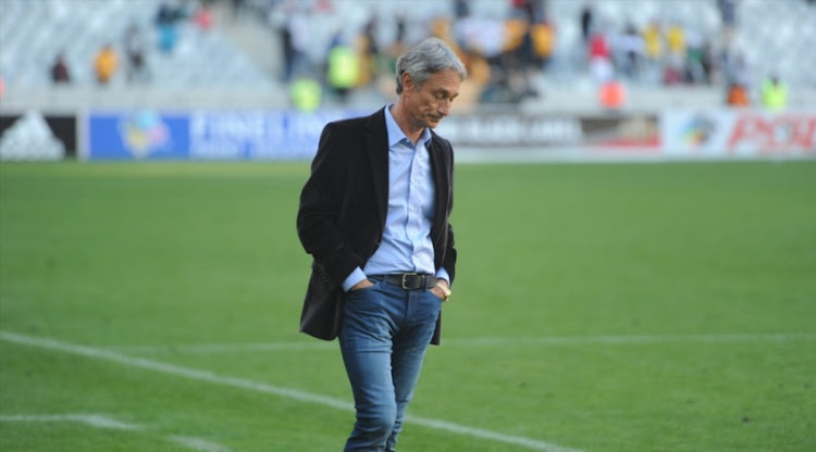 Muhsin Ertugral (Ajax Cape Town coach) during the Absa Premiership match between Ajax Cape Town and Kaizer Chiefs at Cape Town Stadium on May 12, 2018 in Cape Town, South Africa. This fixture is a must-win for Ajax Cape Town to avoid the promotion/relegation playoffs - Kaizer Chiefs won the match 2-1.