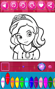 Princess Coloring Book Screenshot