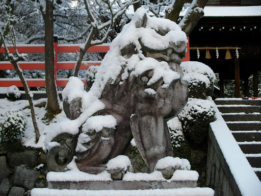 狛犬 吽形 建勲神社
