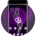 ダウンロード Theme for purple symbol bright wallpaper をインストールする 最新 APK ダウンローダ