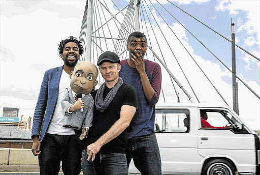 GIFTED: 'LNN' crew Kagiso Lediga, Conrad Koch (Chester Missing) and Loyiso Gola say they have what it takes to bag the best comedy show award