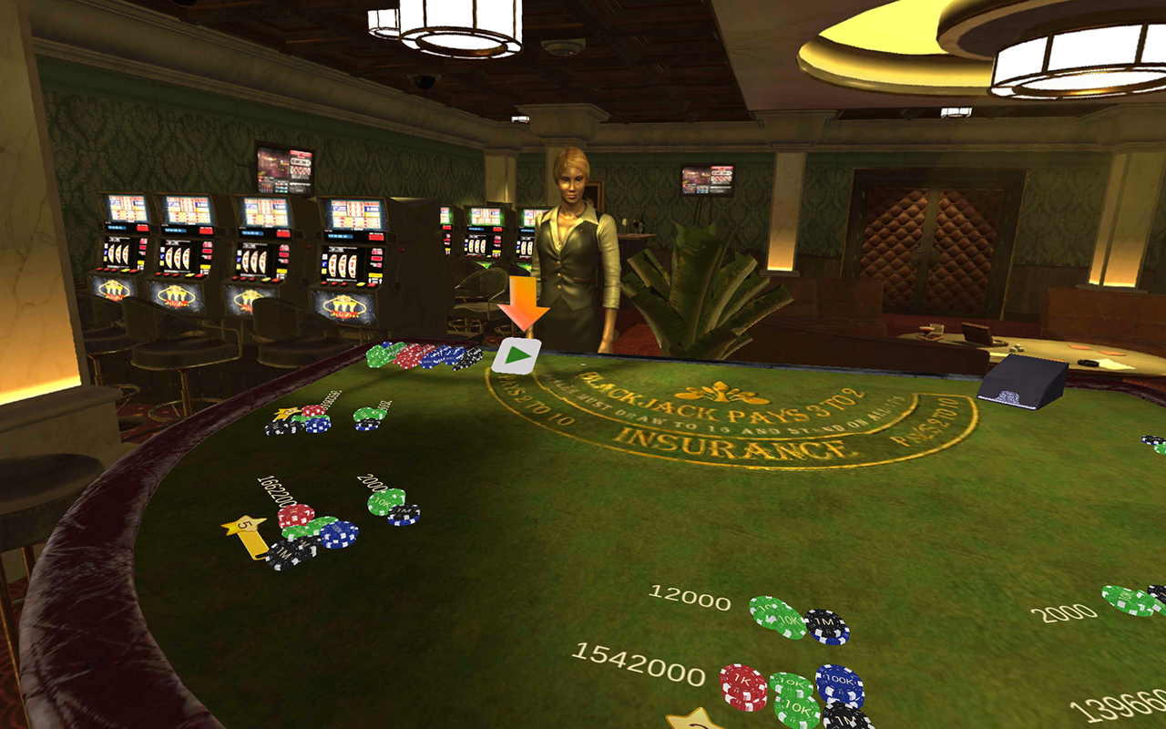 Android application Blackjack VR by Playspace screenshort