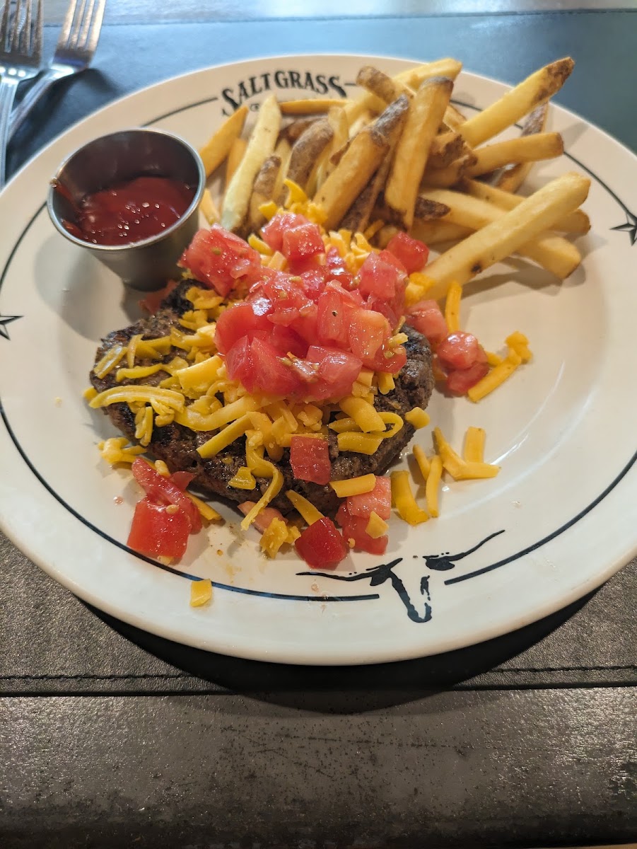 GF chopped steak