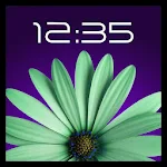 Rotating flower with Clock Apk