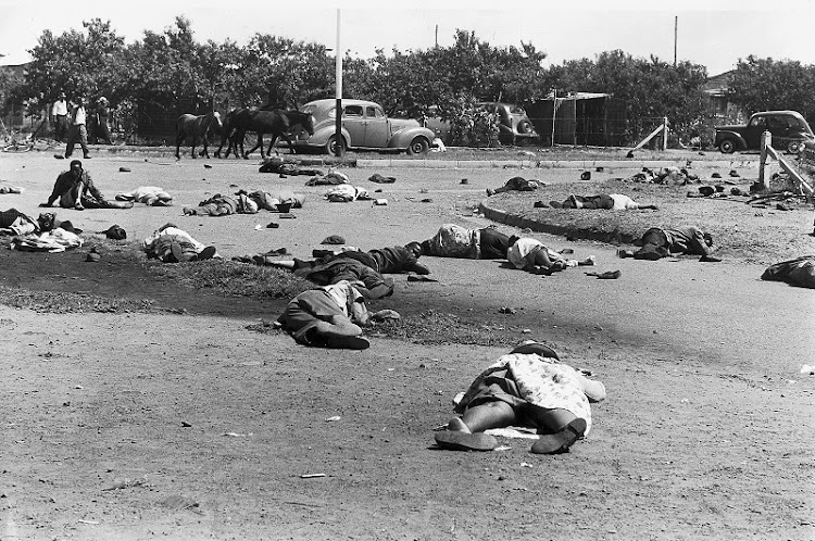 HORRIFYING: Anti-apartheid groups overseas were spurred by images of the Sharpeville massacre.