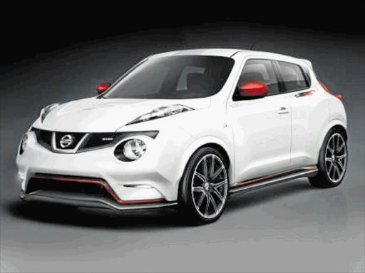 The Nissan Juke Nismo is finished in pearl white