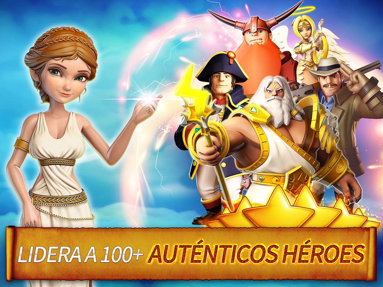 Android application Hero Sky: Epic Clash screenshort