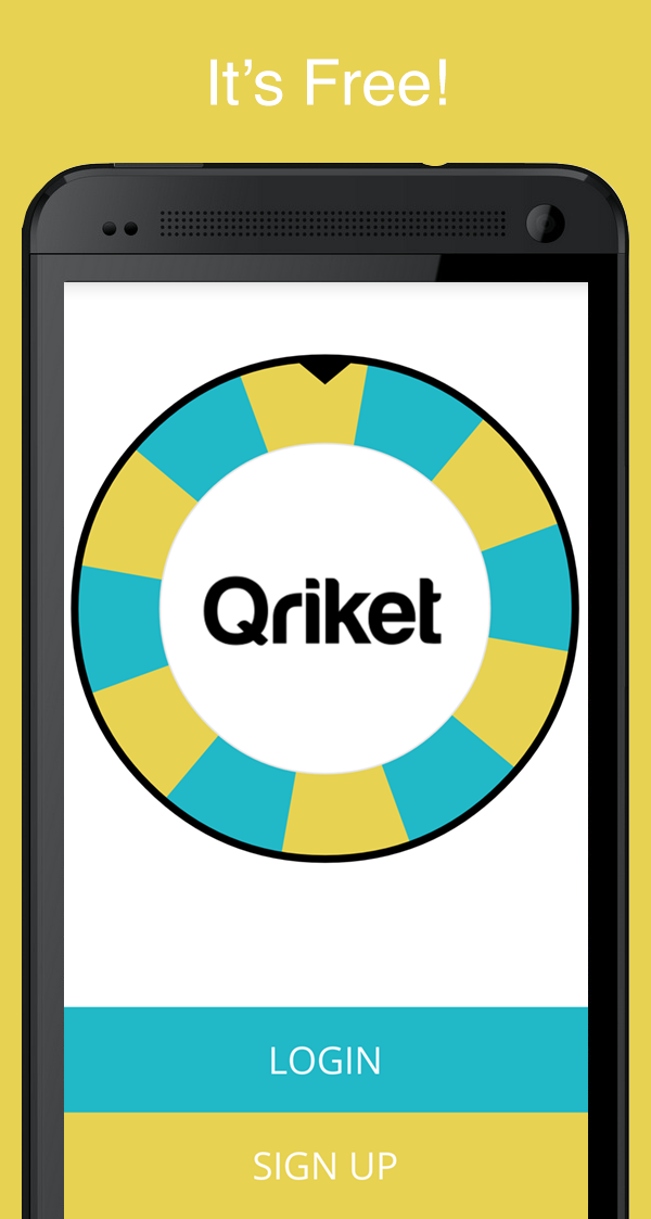 Android application Qriket screenshort