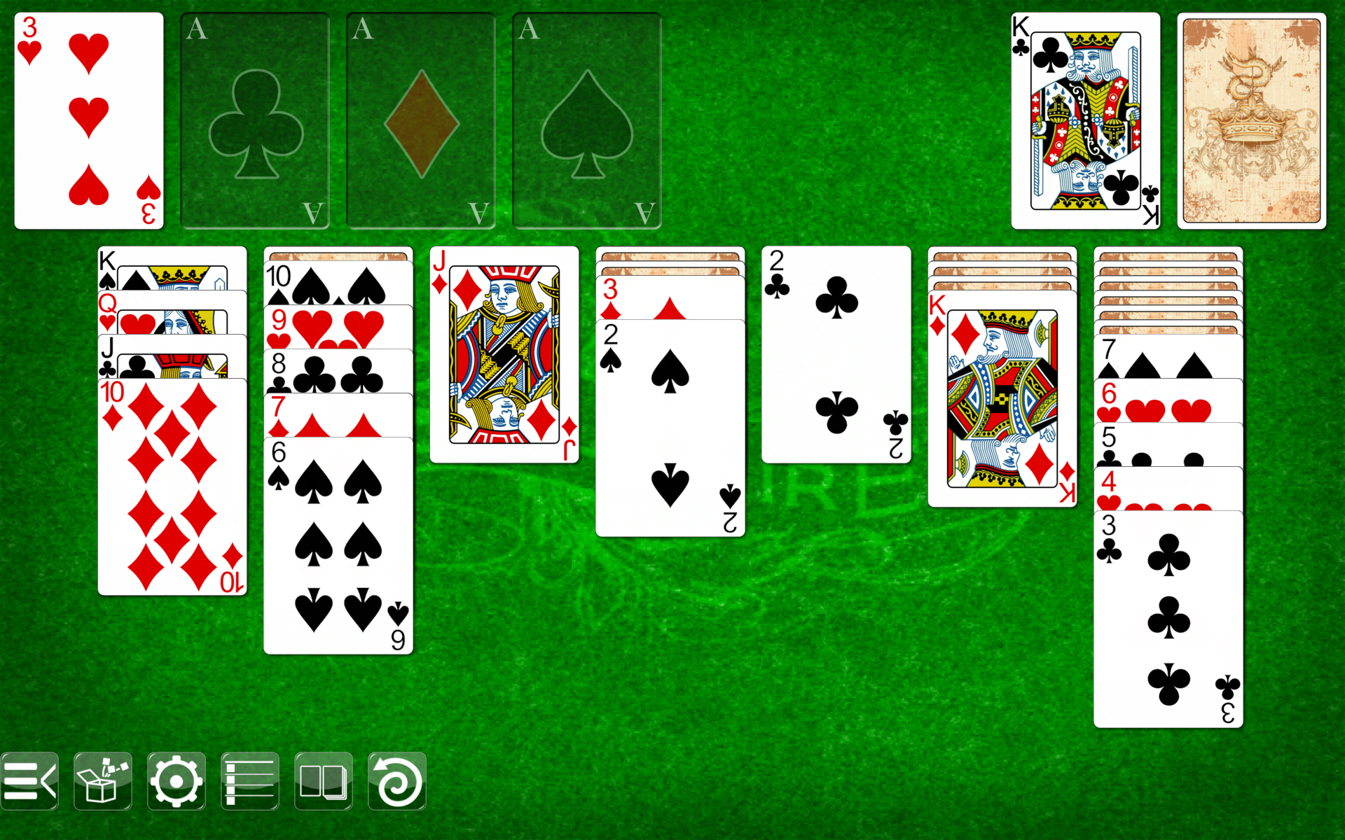 Android application Solitaire screenshort