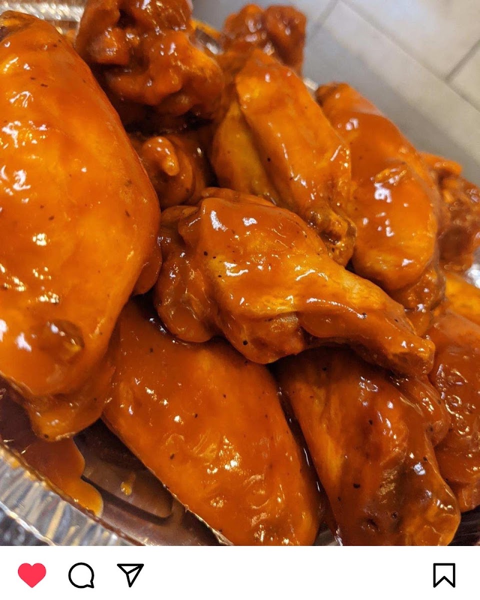 Spicy bbq wings