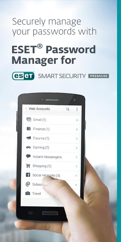 Android application ESET Password Manager screenshort