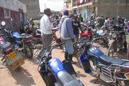 Boda boda riders on Sunday raided Embulmbul AP camp on claims an officer had stolen a motorbike. Photo/File