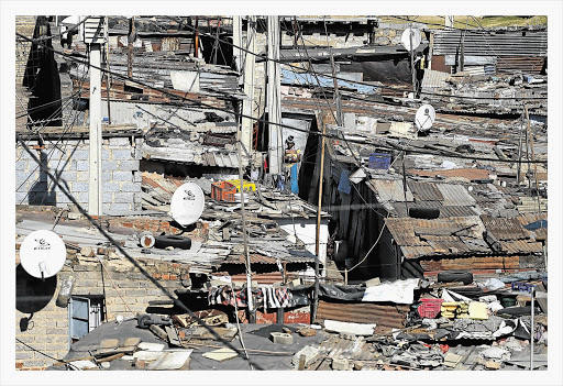 Alexandra township in Johannesburg. The city has been told to withdraw adverts that boast of its world-class status