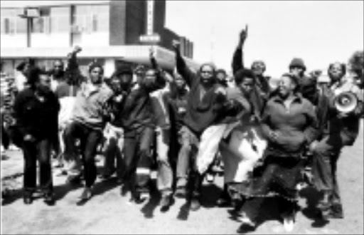 NO CHARGES: Some of the residents of Orange Farm after being released yesterday. Pic. Len Kumalo. 16/09/2008. © Sowetan