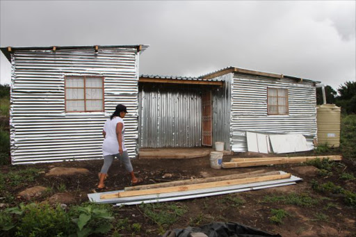 One of the newly-built shacks along the N2 between Mdantsane and Fort Jackson. Picture: BHONGO JACOB